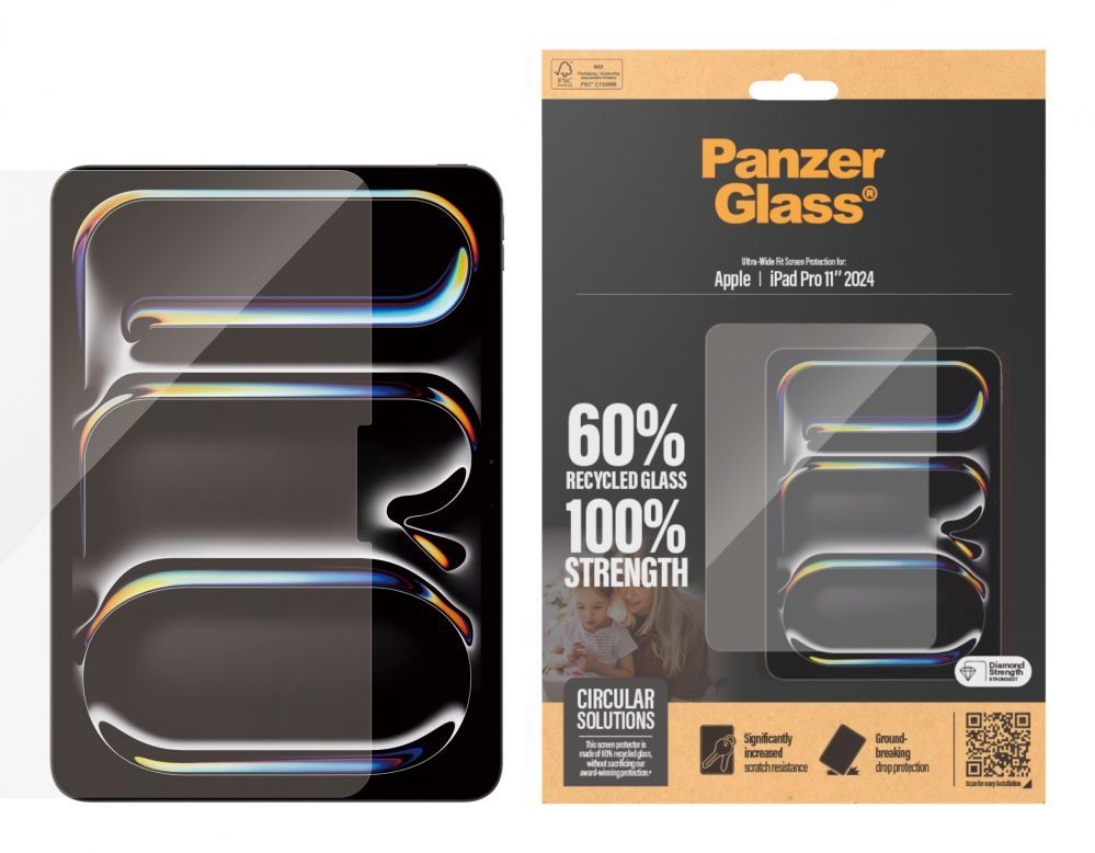 Защитное стекло PanzerGlass  Screen Protector iPad Pro 11" 2024 | Ultra-Wide Fit
