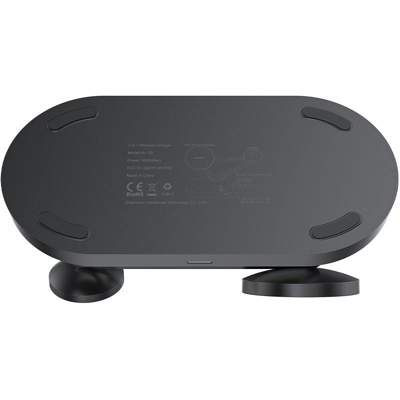 Беспроводное зарядное устройство Acefast  Acefast 15W Qi Wireless Charger for iPhone (with MagSafe), Apple Watch and Apple AirPods Stand Holder Magnetic Holder Black (E9 black) Black