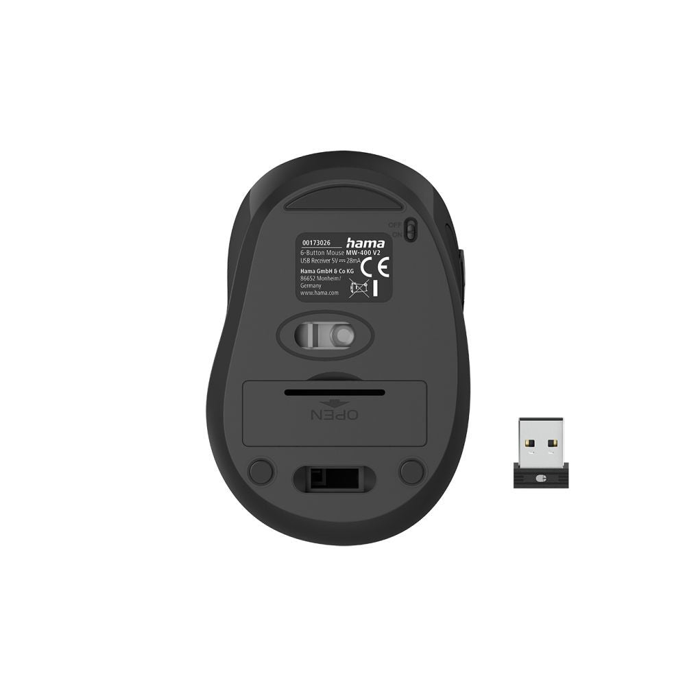 Arvutihiir Hama  MW-400 V2 Wireless Mouse for Laptop - Black