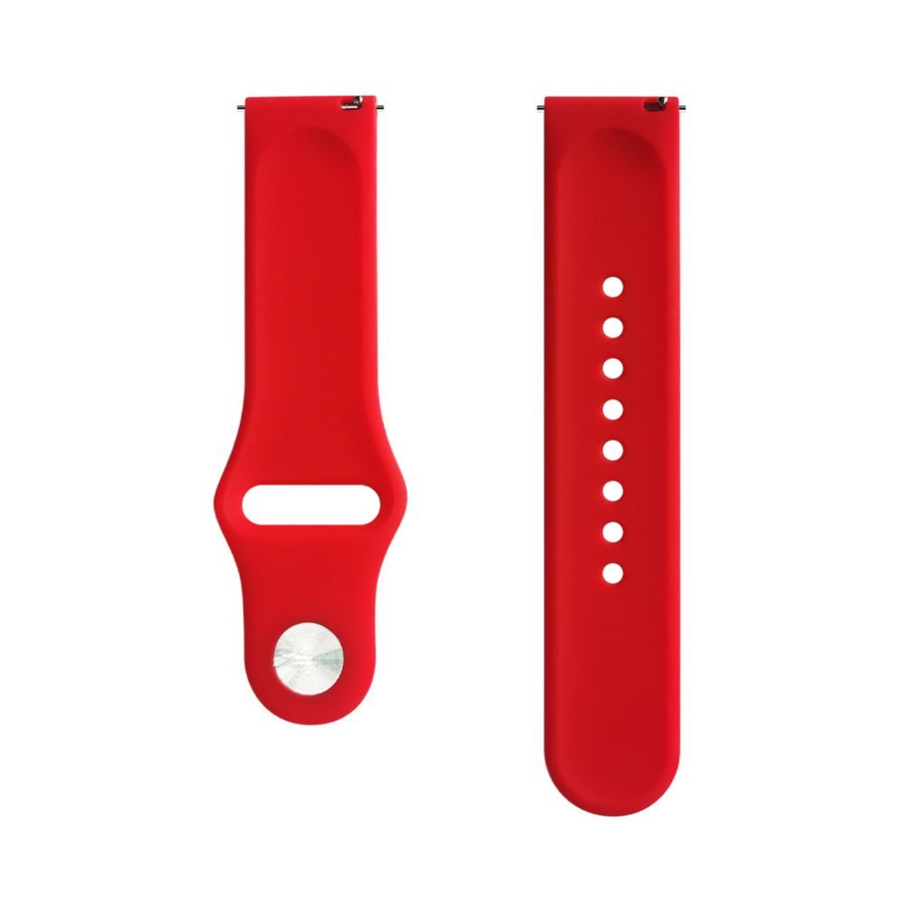Rihm Evelatus  Evelatus Watch 22mm Silicone Loop Watch Straps (130mm M/L) Red