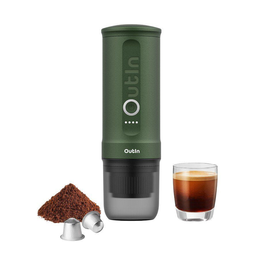 Coffee machine OUTIN  OUTIN Nano Espresso Machine, model OTEM-01, color Forest Green