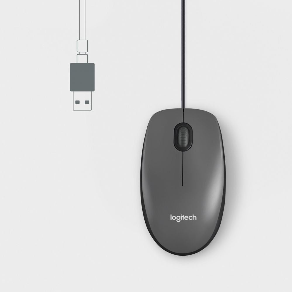 Arvutihiir Logitech  Mouse  M100 Optical, Black, Wired