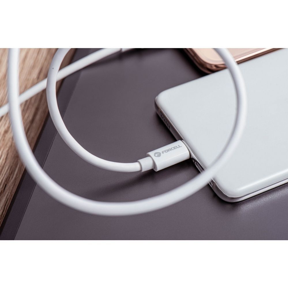 Cable Forcell  Cable USB C to USB C Forcell F-Energy QC4.0 PD 5A 100W 3 m C339 white