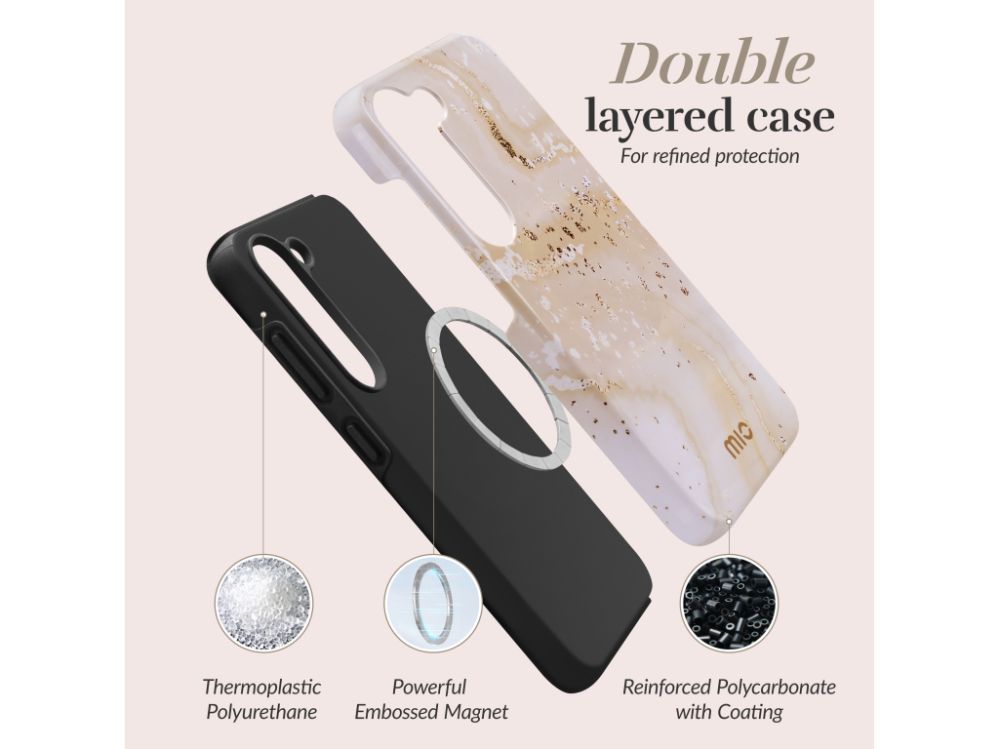 Чехол на заднюю панель Mio  MIO Gold Marble Magsafe Compatible for Samsung A55 5G