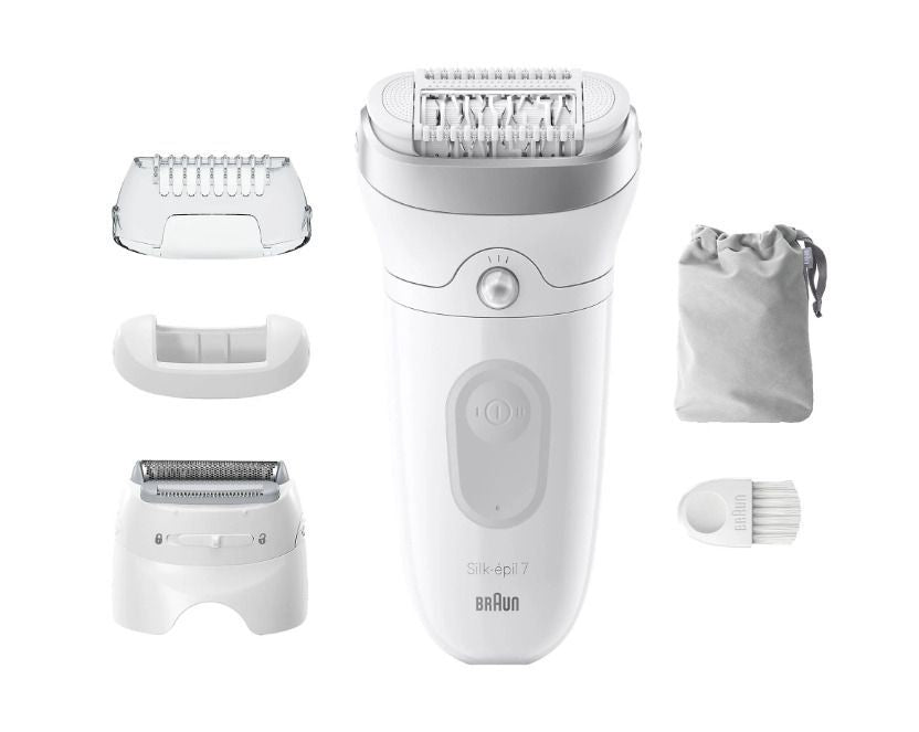 Epilaator Braun  Epilator | SE7-041 Silk épil 7 | Number of power levels 2 | Wet & Dry | White/Silver