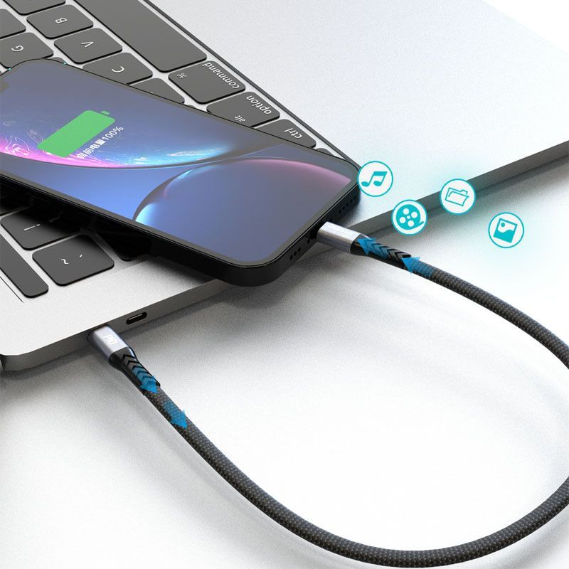 Cable Dudao  Dudao L10P Lightning - USB-C PD 20W cable 0.23m - black