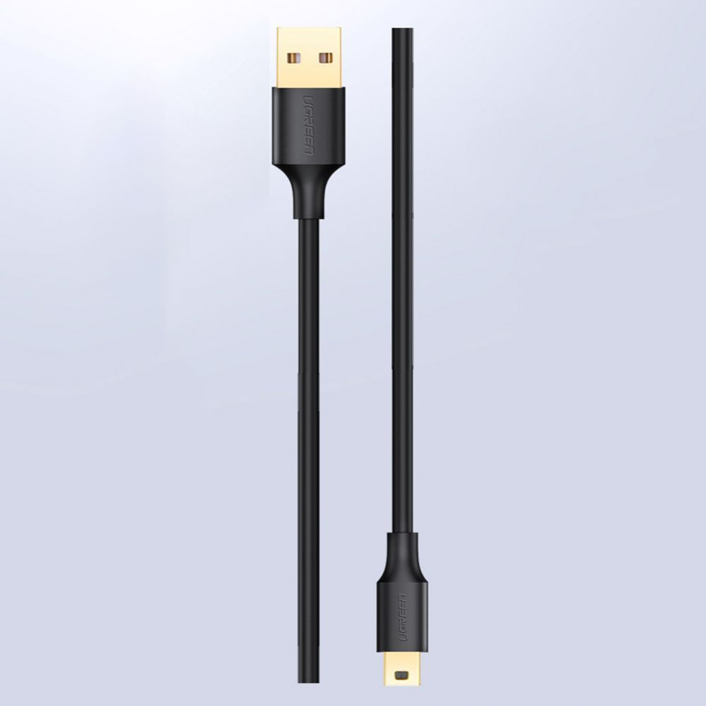 Кабель Ugreen  5 pin gold-plated USB cable - mini USB 0.5m black (US132)
