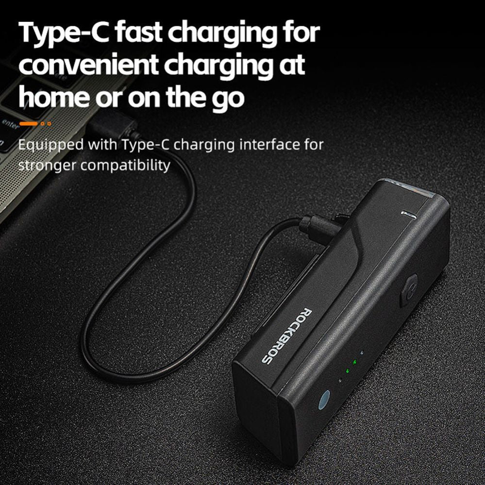 Bicycle accessory Rockbros  Rockbros 24510003001 Front Bike Light 260 lm + USB-C - USB-A Cable - Black