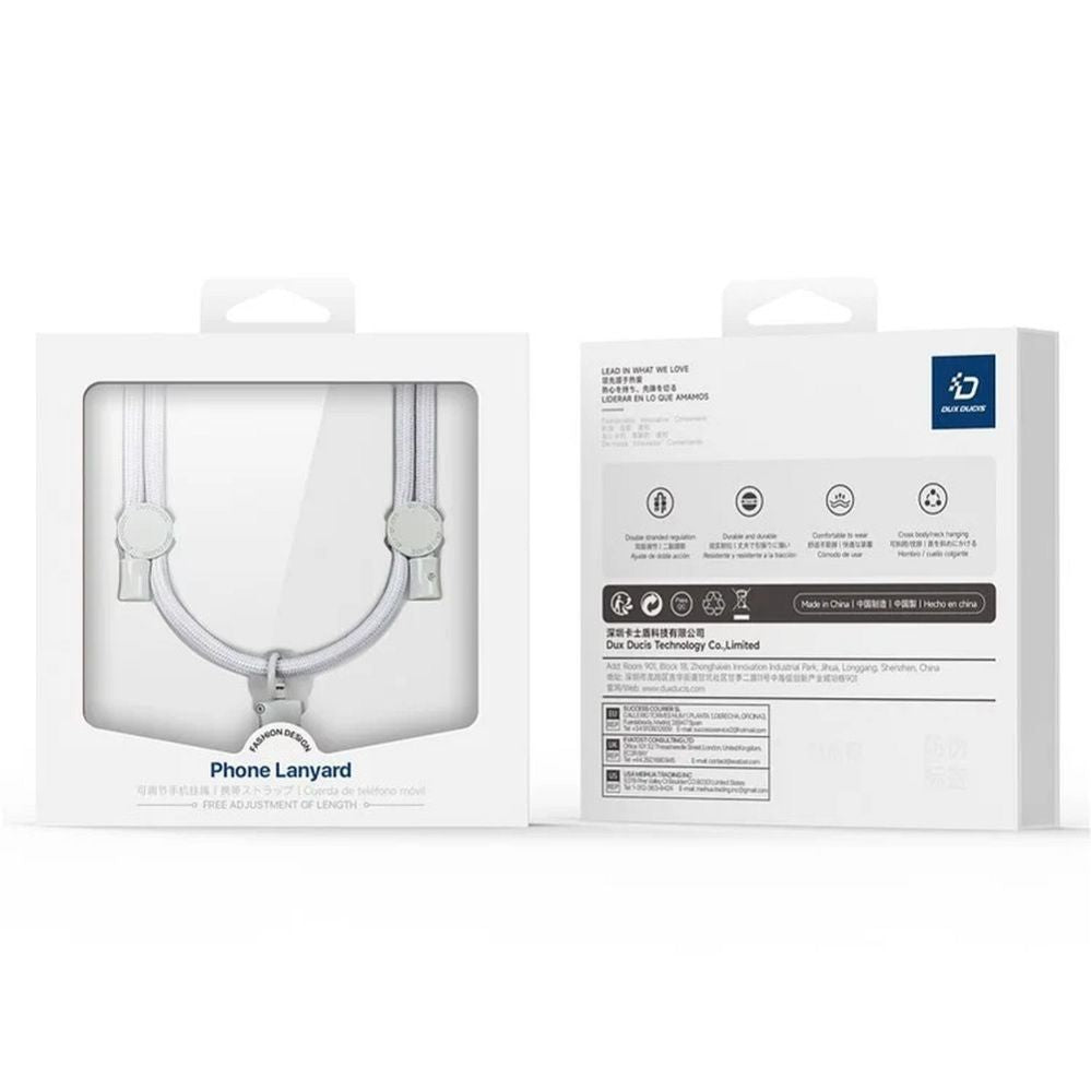 Ring Holder Dux Ducis Universal DUX DUCIS Plaz - cross-body phone strap - grey Grey