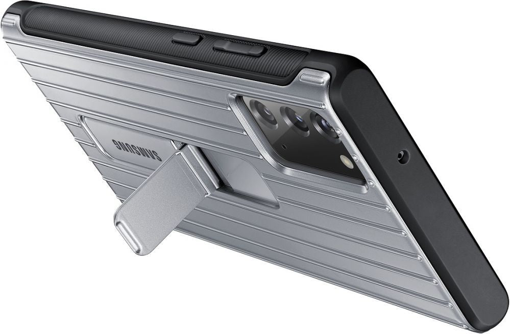 Back panel cover Samsung  Galaxy Note 20/Note 20 5G Protective Standing Cover case Silver