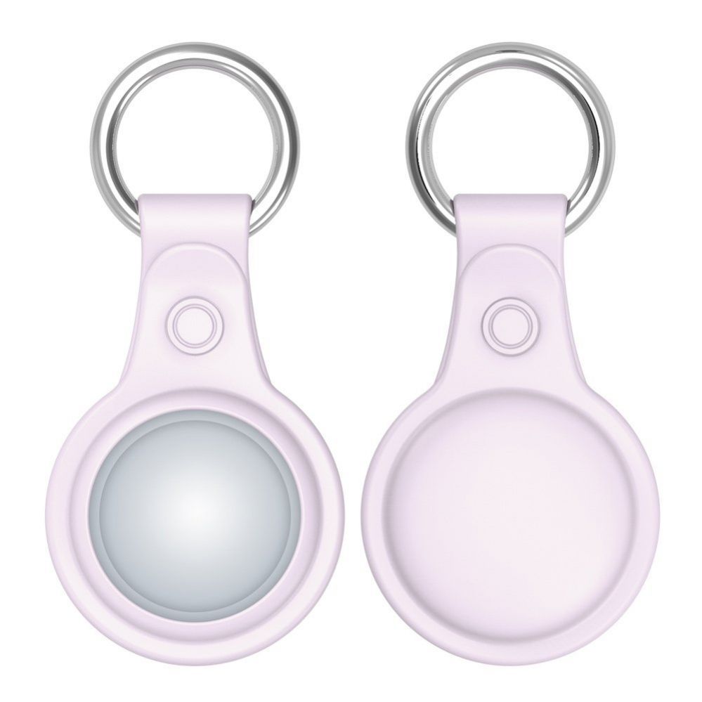 Nutika sildi tarvik Dux Ducis - Dux Ducis 4pcs set Silicone flexible cover keychain loop case for Apple AirTag (Black / Green / Pink / Blue)
