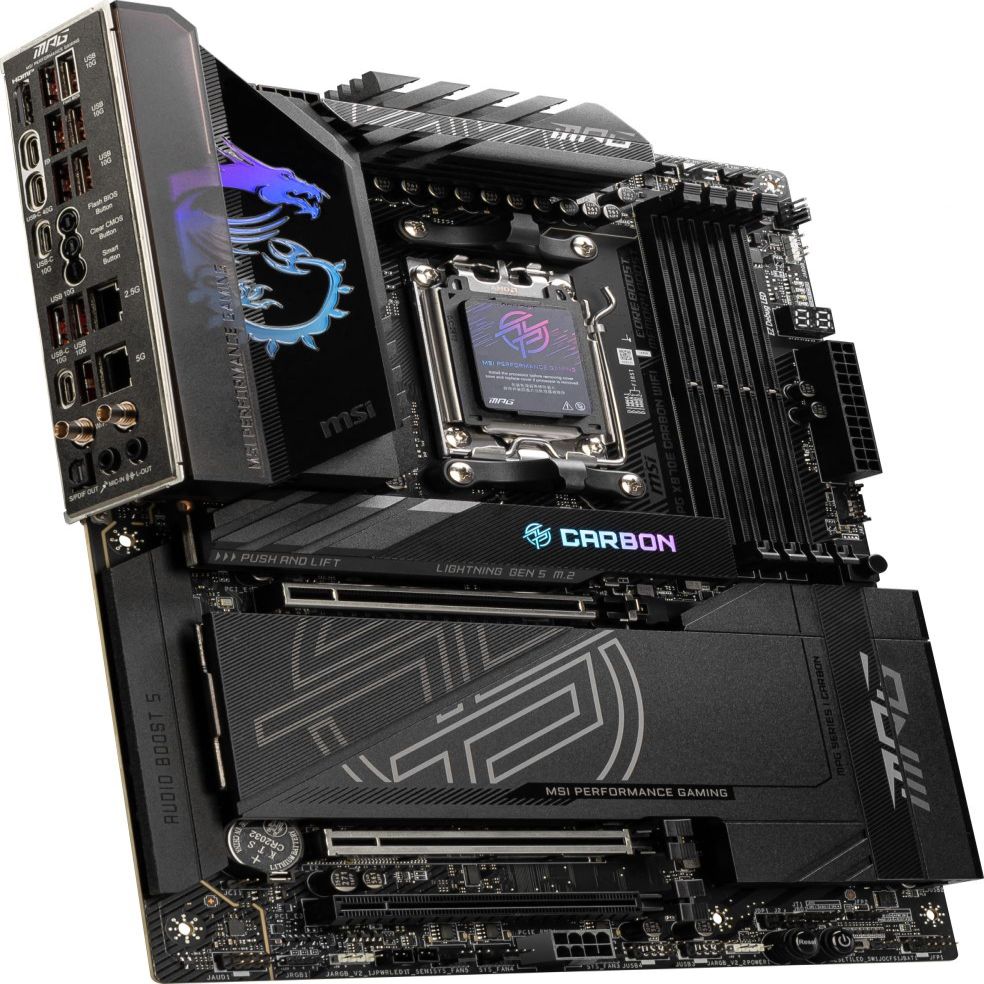 Материнская плата для процессоров Intel MSI  Processor family AMD | Processor socket AM5 | DDR5 UDIMM | Supported hard disk drive interfaces SATA, M.2 | Number of SATA connectors 4