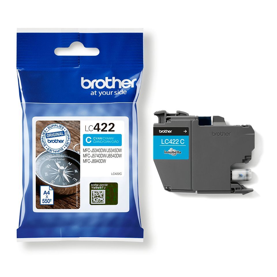 Аксессуары и расходные материалы Brother  LC422C Ink Cartridge, Cyan