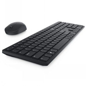 Компьютерная клавиатура Dell  DELL PRO KEYBOARD AND MOUSE - KM5221W - RUSSIAN (QWERTY) - BLACK - (RTL BOX)