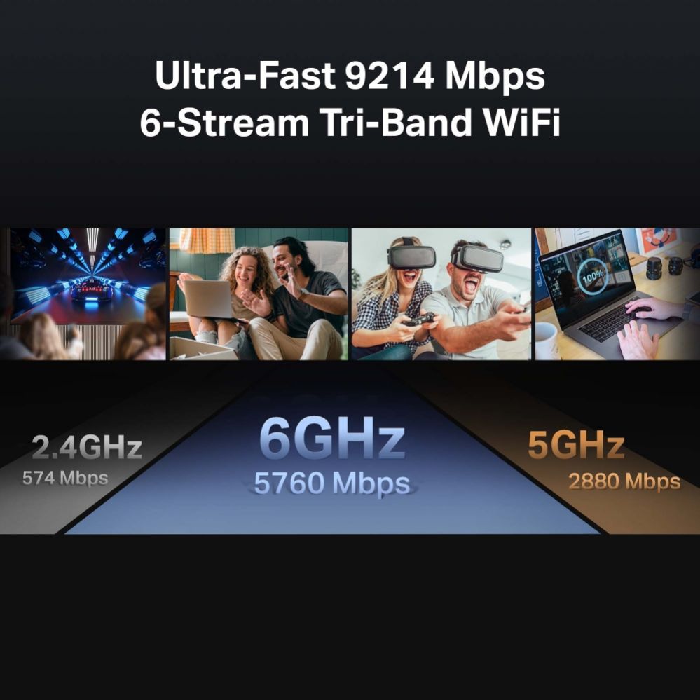 Routers TP-Link  WRL ROUTER 9300MBPS WI-FI 7/TRI-BAND ARCHER BE550