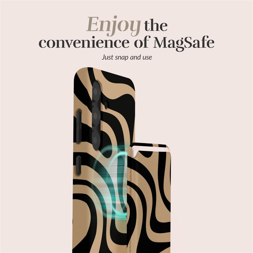 Back panel cover Mio  MIO Swirl Magsafe Case Compatible Card Holder