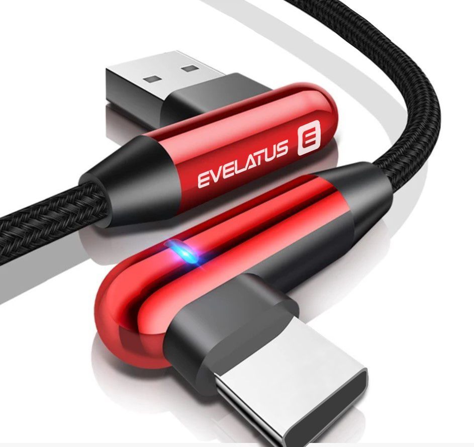 Kaabel Evelatus - Type-C Data Cable TPC05 L-Shape Red