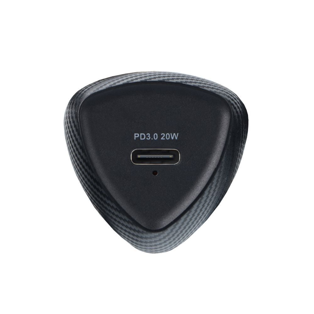 Авто зарядка Forcell  Car charger Forcell F-Energy Carbon USB C QC3.0 PD 3A 20W + cable USB C to Lightning CC50-1C black