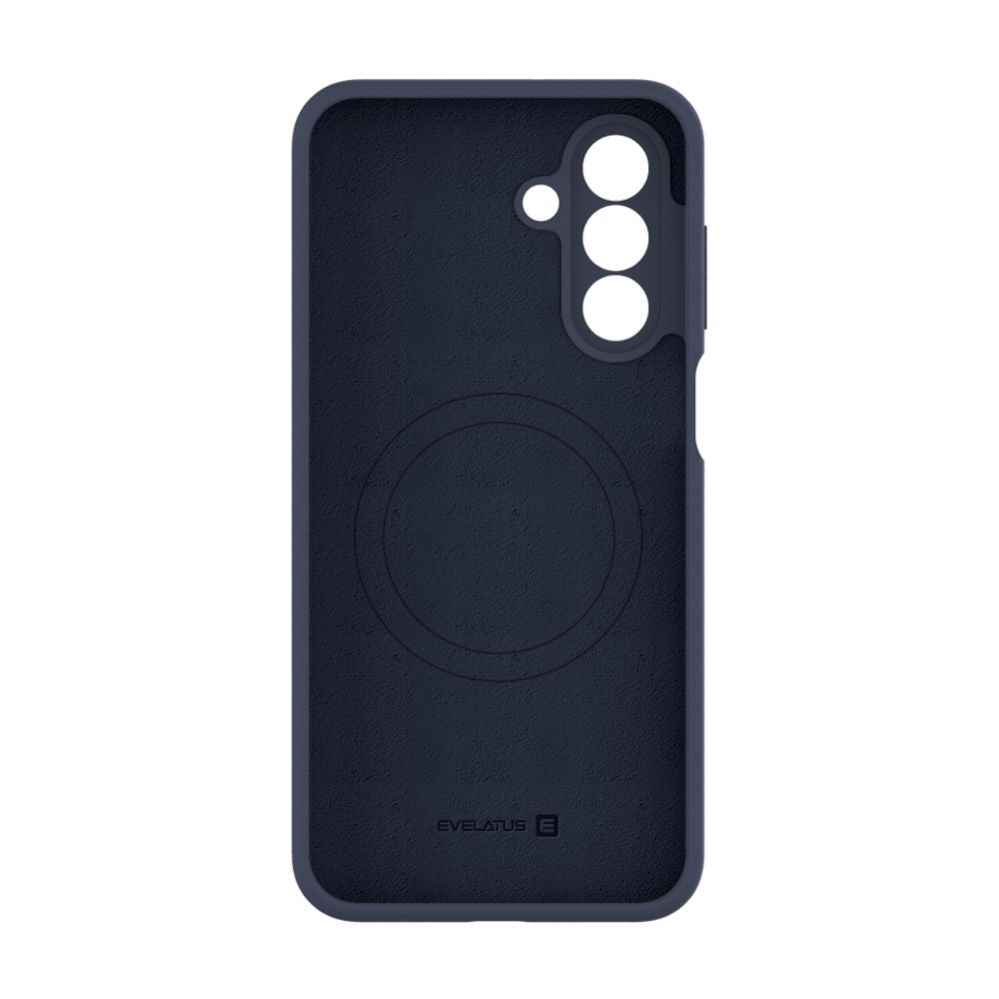 Back panel cover Evelatus Samsung Galaxy A17 Premium Magnetic Soft Touch Silicone Case Dark Blue