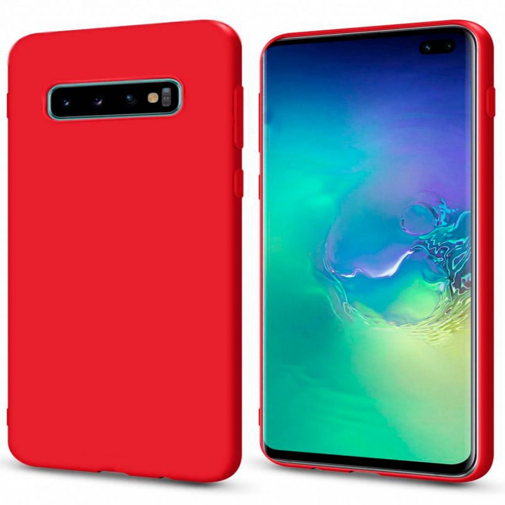 Чехол на заднюю панель Evelatus Samsung Galaxy 10 Plus Premium Soft Touch Silicone Case Red