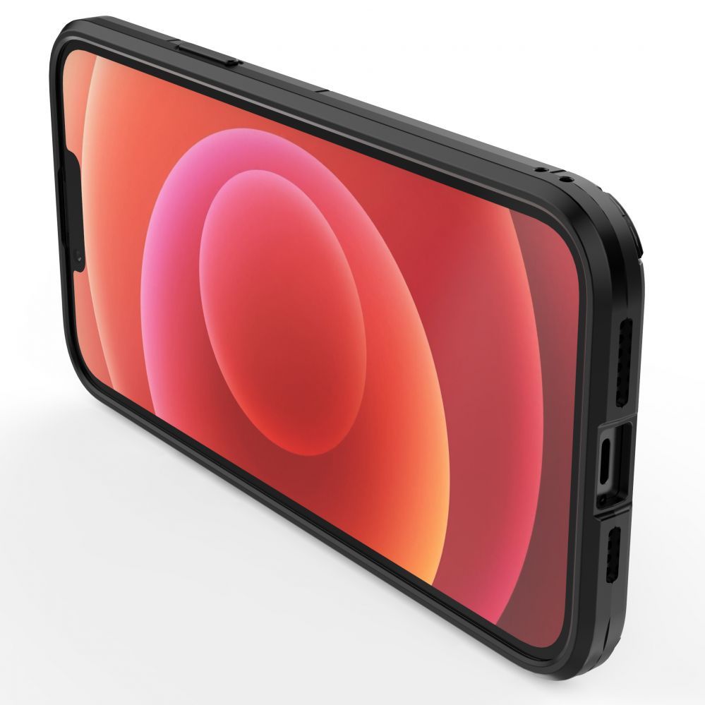 Чехол на заднюю панель Hurtel - Ring Armor case for iPhone 14 Plus armored cover magnetic holder ring black