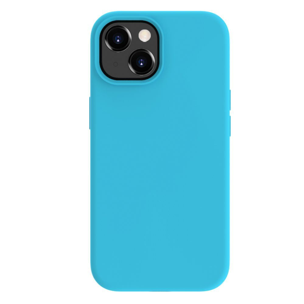 Tagakaaned Evelatus Apple iPhone 15 Plus Premium Soft Touch Silicone Case Cyan Blue