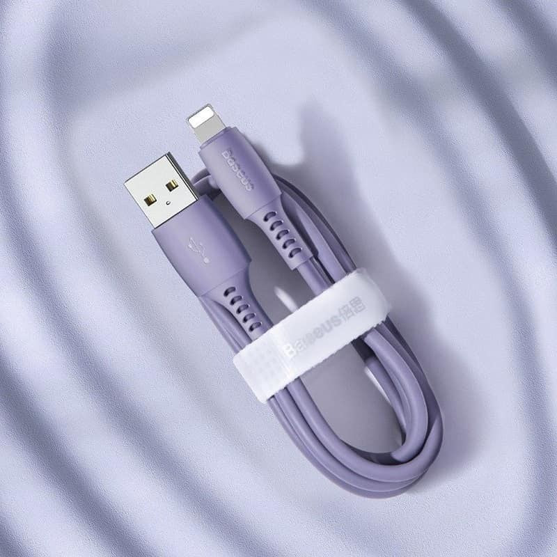 Cable Baseus - Yiven Cable USB to Lightning 2.4A 1.8M Blue Purple