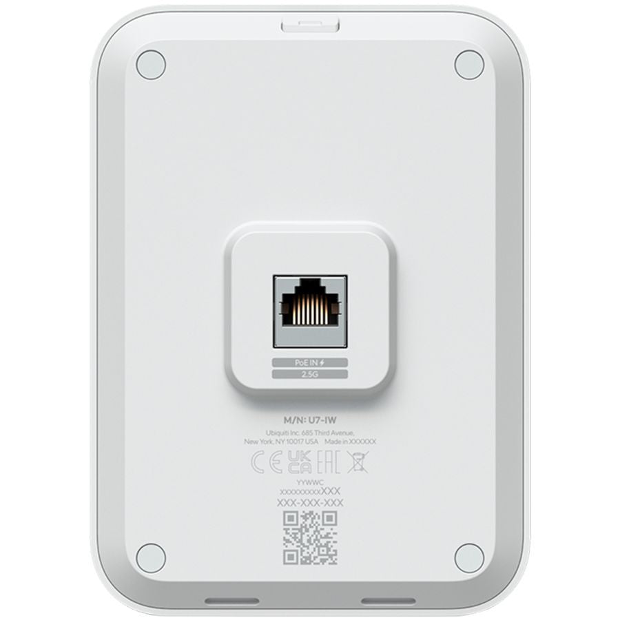 Smart device UBIQUITI  Ubiquiti UniFin U70IW Wall mounted WiFi 7 AP with 4 spatial streams and an integreated 2.5GbE PoE switch desined for hospitality enviorments