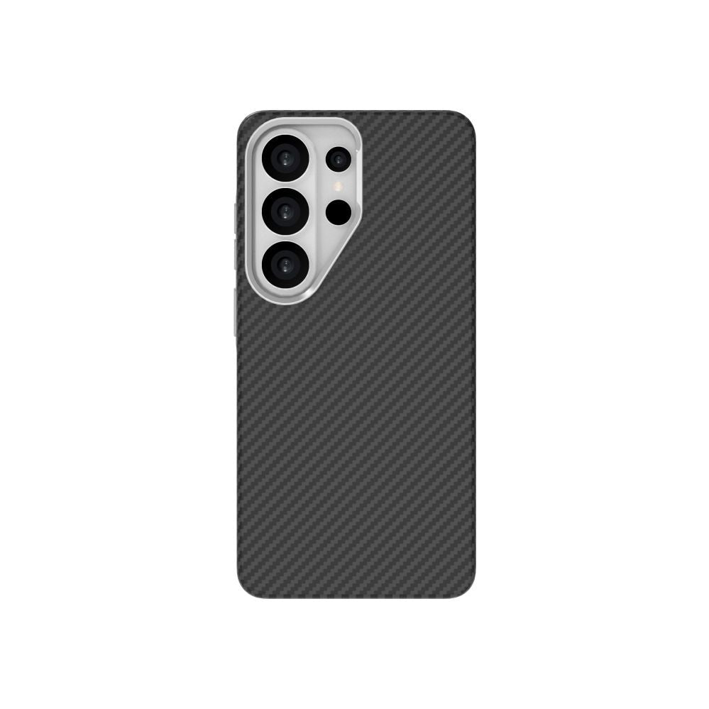 Back panel cover Just Must JM PLATINUM CARBON with MagSafe for Galaxy S26 Ultra Black