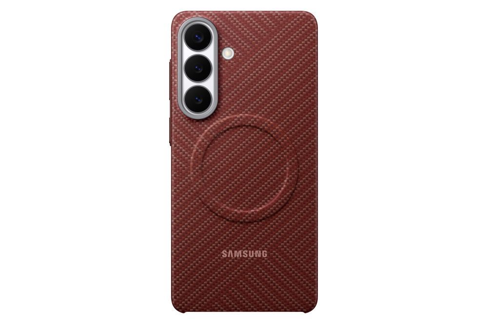 Чехол на заднюю панель Samsung  KS947SR Carbon Magnet Case Samsung Galaxy S26 Plus, Coral Red