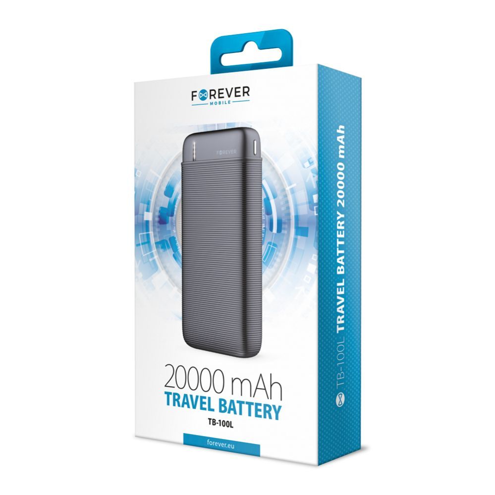 Внешний аккумулятор Forever  Forever power bank TB-100L 20000 mAh black