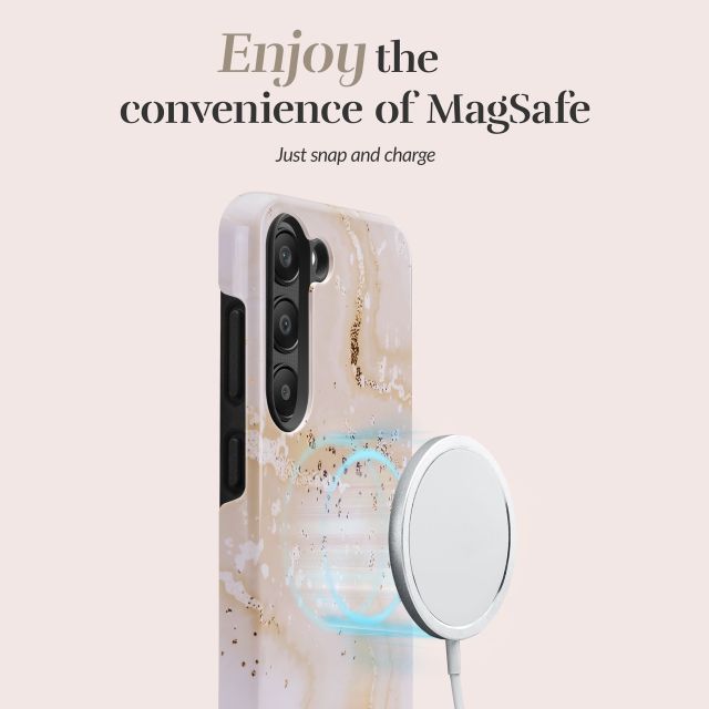 Чехол на заднюю панель Mio  MIO Gold Marble Magsafe Compatible for Samsung S24 FE 5G