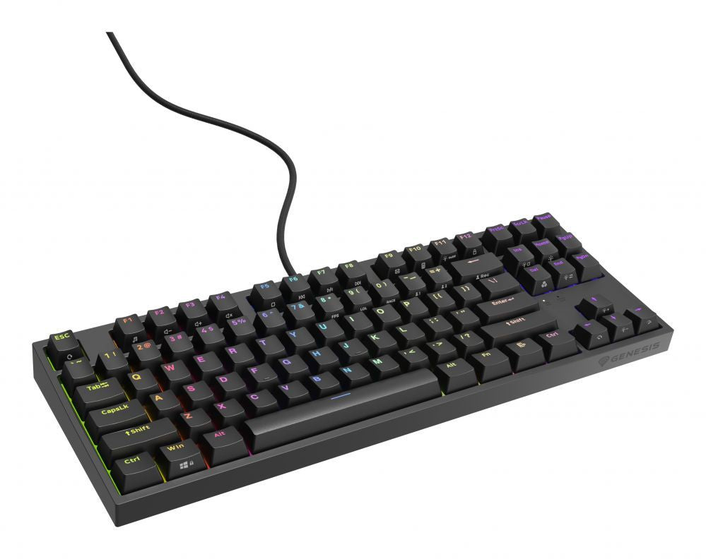 Arvuti klaviatuur Genesis  Mechanical Gaming Keyboard THOR 404 TKL RGB Mechanical Gaming Keyboard Wired US Kailh Box Brown V2 USB Type-A 1005 g
