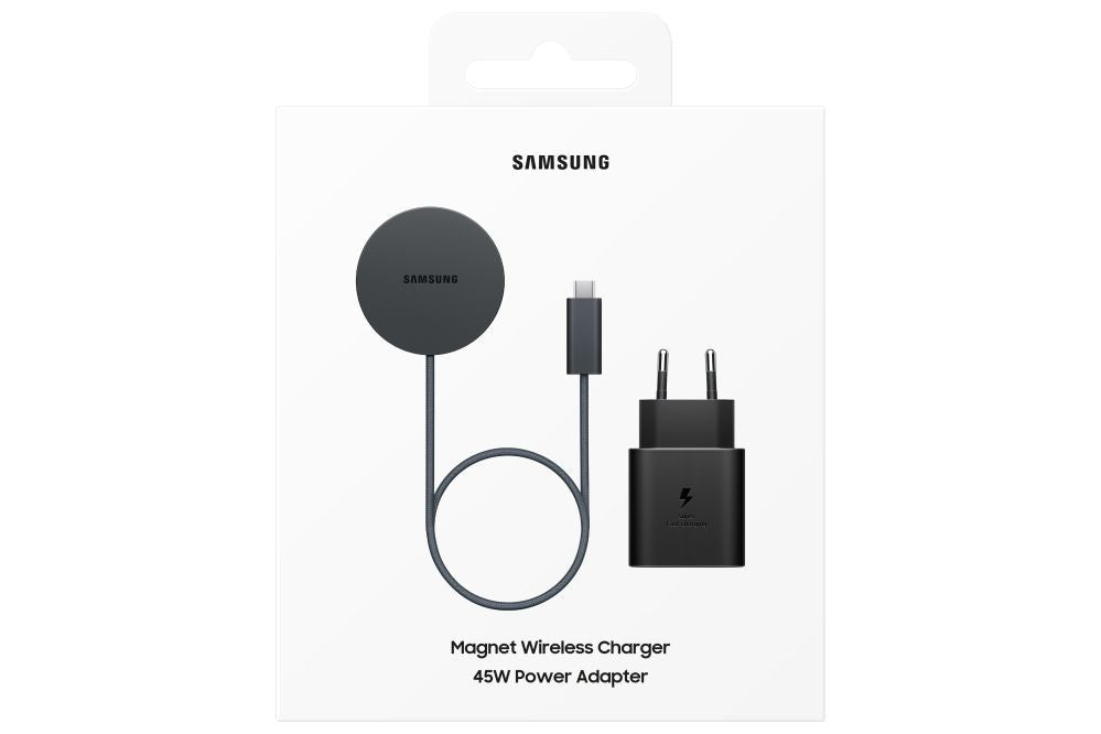 Wireless charger Samsung  P2900BBEGWW 25W Magnet Wireless Charger + 45W Wired Charger, Black