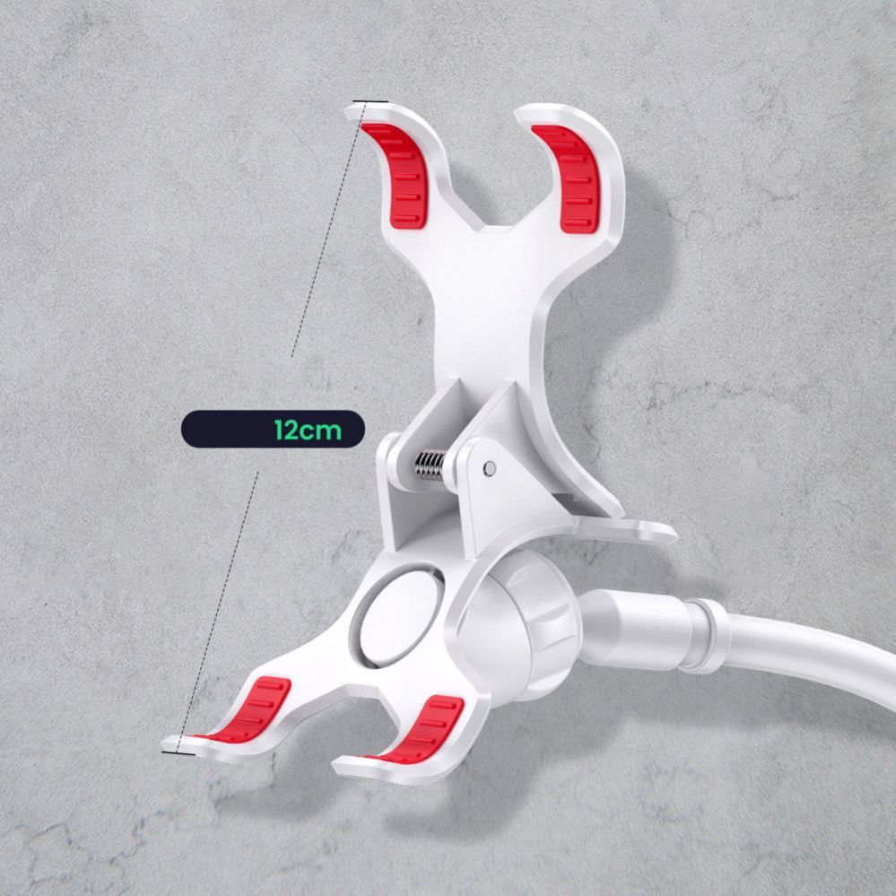 Auto holder Ugreen  Ugreen universal holder stand phone holder tablet (up to 12cm wide) tripod lazy holder with flexible arm white (30488 LP113) White