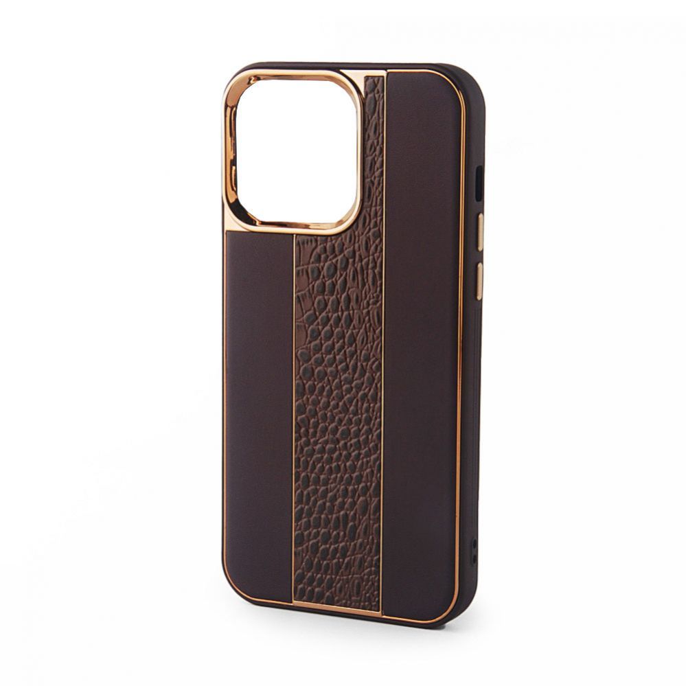 Tagakaaned iLike Apple iPhone 15 Leather Case Customized Brown
