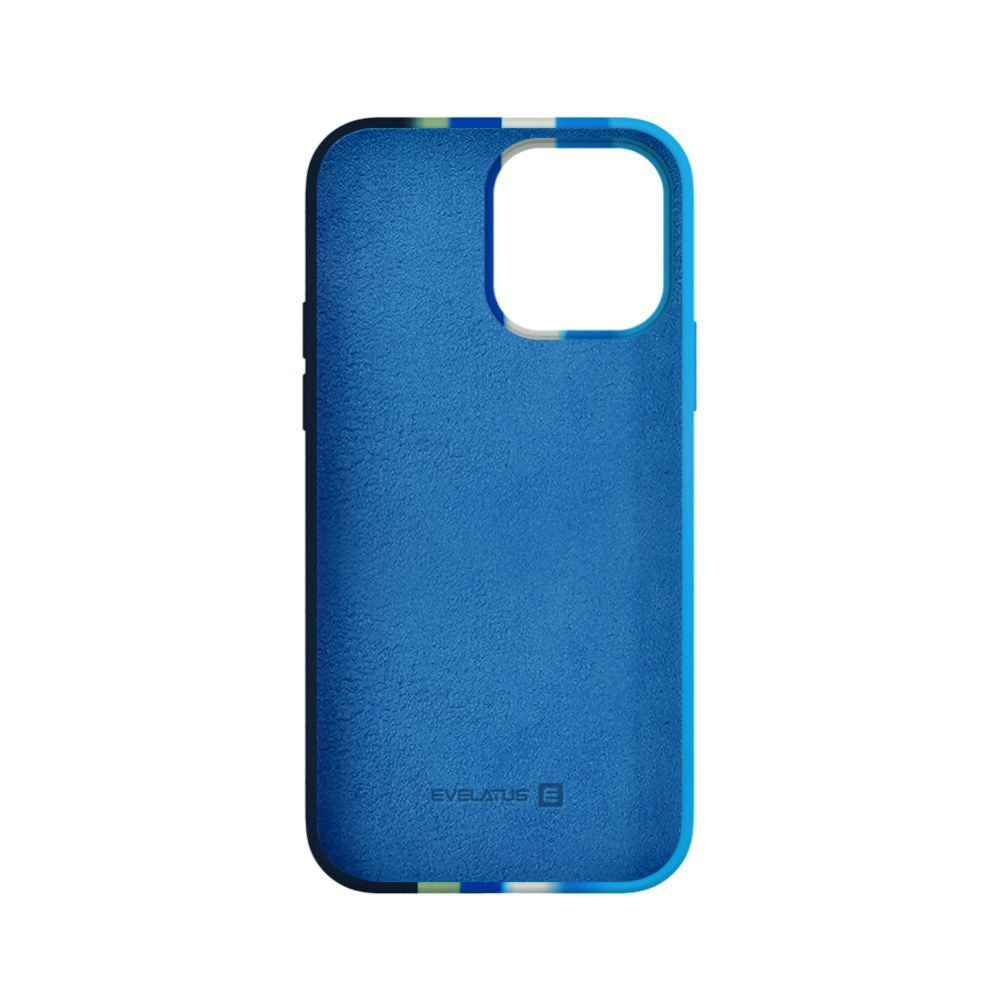 Чехол на заднюю панель Evelatus Apple iPhone 13 Pro Max Silicone case Multi-Colored Blue