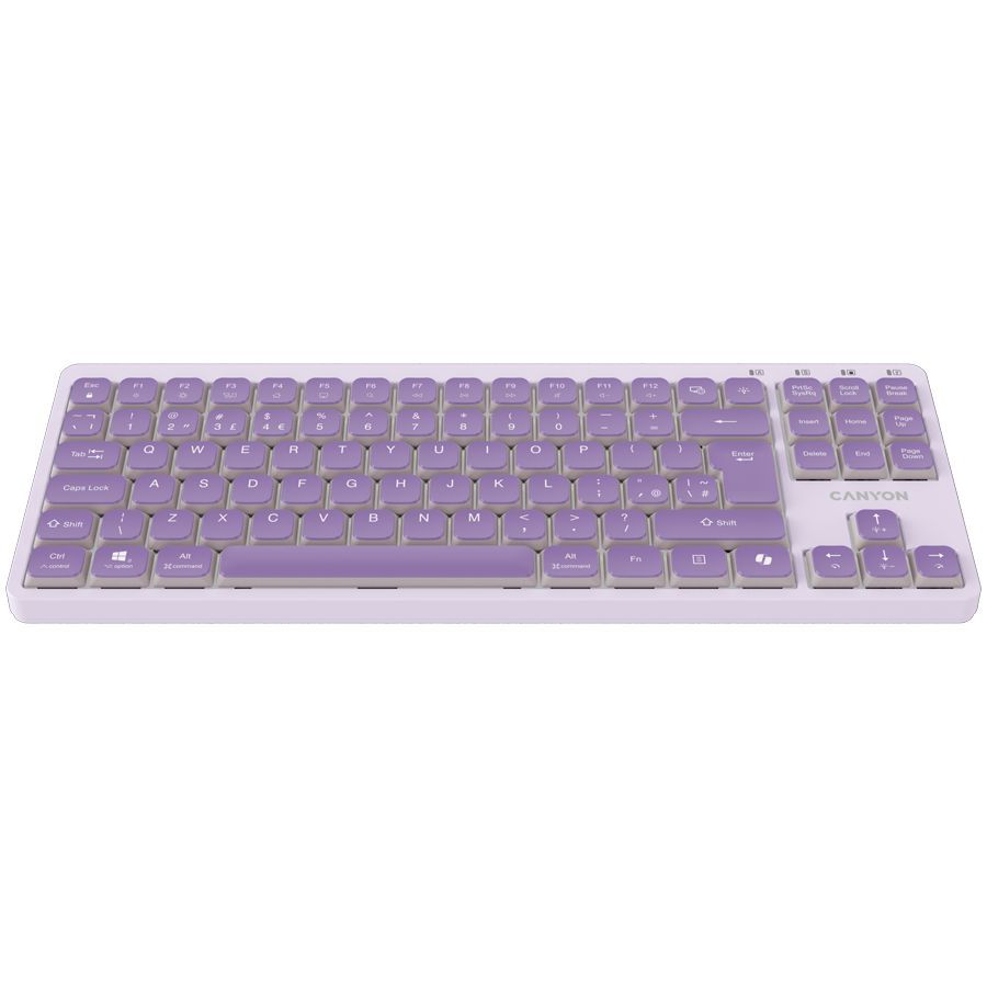 Computer keyboard Canyon  CANYON Keyboard OnType 10 Low Profile EN Wired Violet
