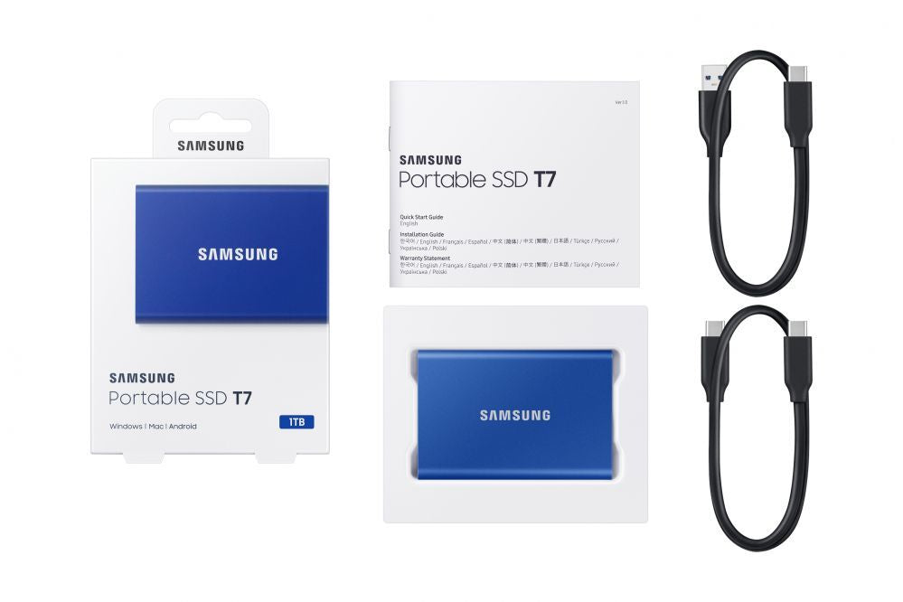 Mälupulk Samsung  MU-PC1T0H/WW Portable SSD T7 USB 3.2 1TB Blue