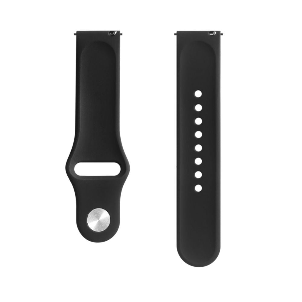 Rihm Evelatus  20mm Silicone Loop Watch Straps (130mm M/L) Black
