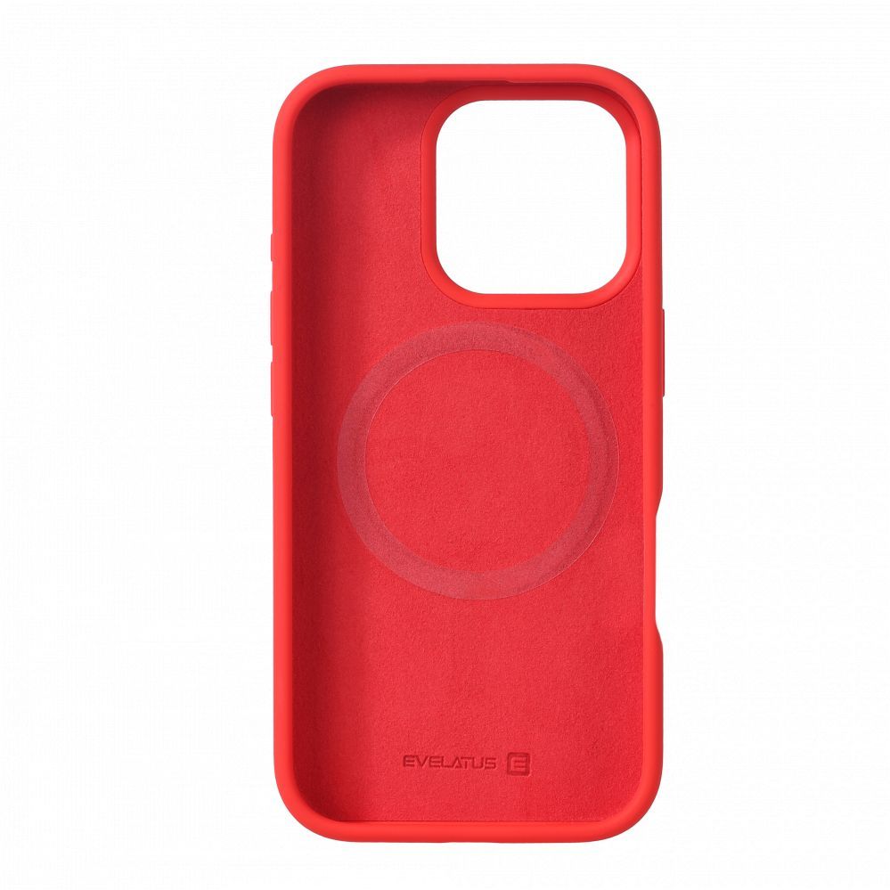 Tagakaaned Evelatus Apple iPhone 16 Pro Premium Magsafe Soft Touch Silicone Case Red
