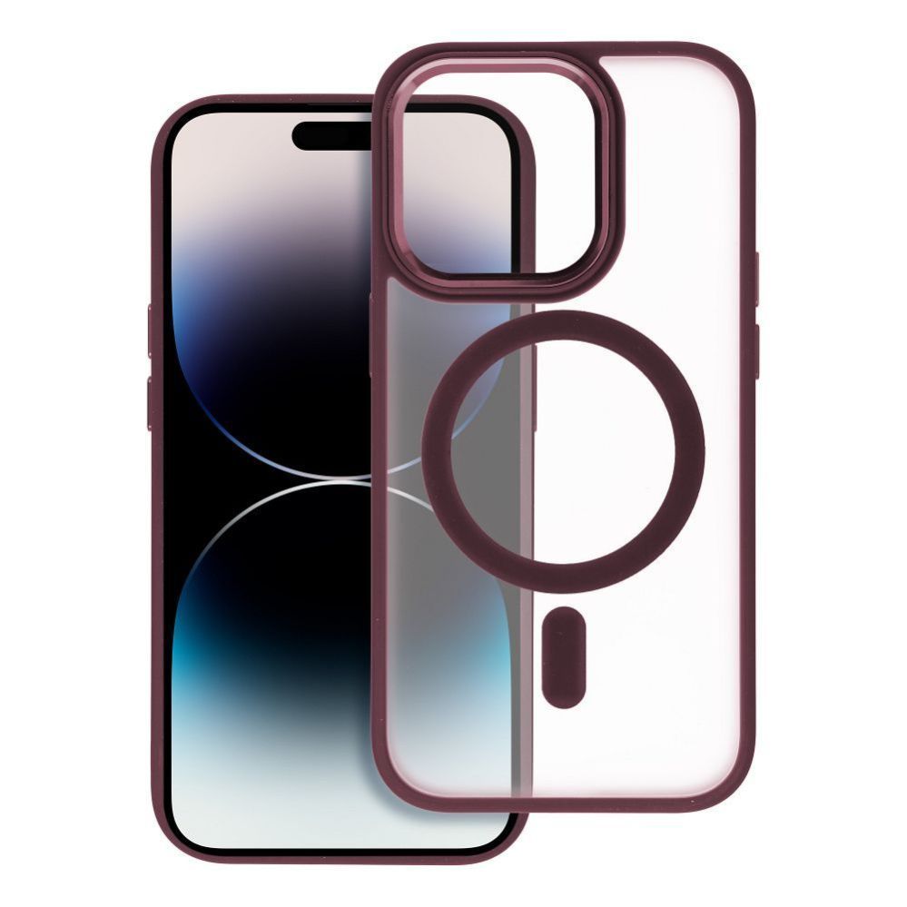 Back panel cover OEM - Case for iPhone 17 PRO MAX Matte Mag Cover compatible with MagSafe red