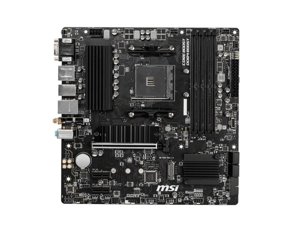 Intel protsessori emaplaat MSI  B550M PRO-VDH WIFI Processor family AMD, Processor socket AM4, DDR4, Memory slots 4, Chipset AMD B, Micro ATX