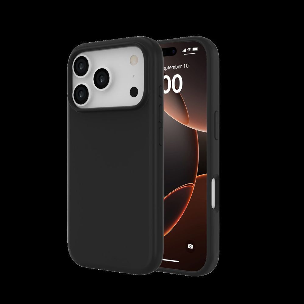 Back panel cover Just Must  JUST MUST REGULAR DEFENSE SILICONE with MAGSAFE for iPhone 17 Pro Black