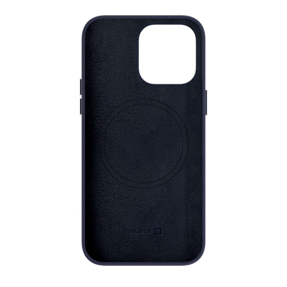 Чехол на заднюю панель Evelatus Apple iPhone 14 Pro Max Genuine Leather case with MagSafe Blue