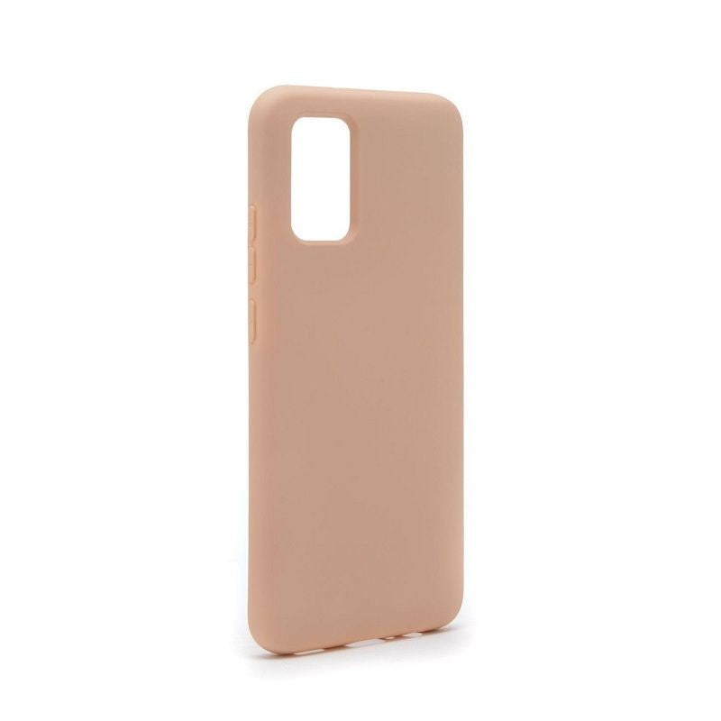 Back panel cover Evelatus Samsung Galaxy A02s Nano Silicone Case Soft Touch TPU Beige