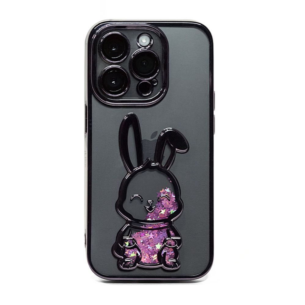 Back panel cover iLike Apple iPhone 14 Pro Max Silicone Case Print Desire Rabbit Purple