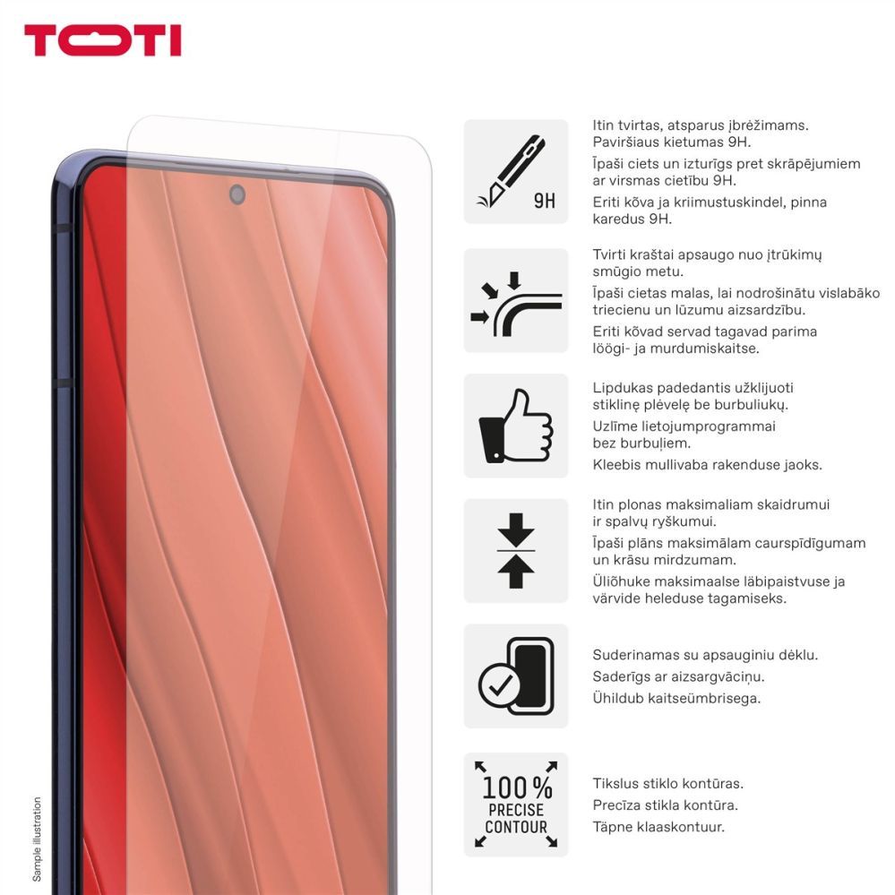 Защитное стекло Toti  TEMPERED glass 2D screen protector for Samsung Galaxy A37/A57/A36/A56/S24 FE/ S25 FE