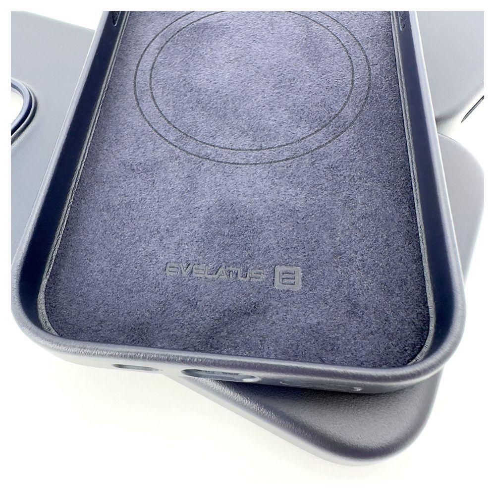 Чехол на заднюю панель Evelatus Apple iPhone 13 Pro Genuine Leather case with MagSafe Blue