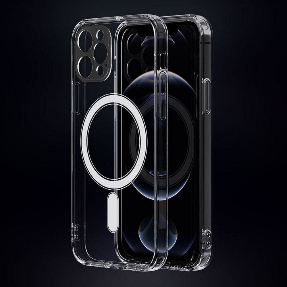 Tagakaaned iLike Apple Case for iPhone 16 PRO Clear Mag Cover (STR) compatible with MagSafe transparent